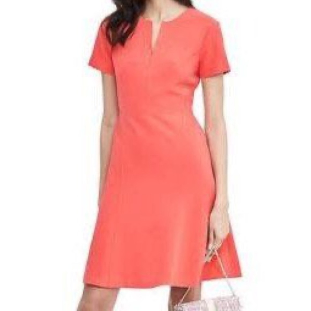 Banana Republic A-line Coral dress size 4 NWT